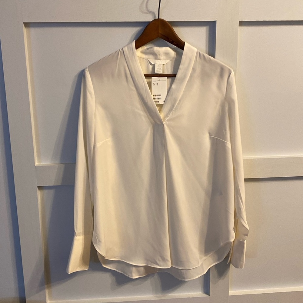 H&M Cream Blouse 10 NWY